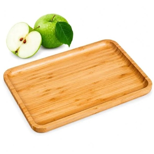[BT-02823] BANDEJA EM BAMBU PARA SERVIR - 28X20CM