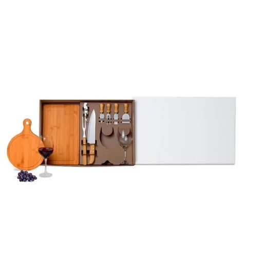 [KT-9027Q-BCO] KIT QUEIJO, CHURRASCO E VINHO- 11 PÇS