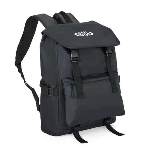 [MA-02611] MOCHILA EM POLYESTER 600D - 18L - PRETA