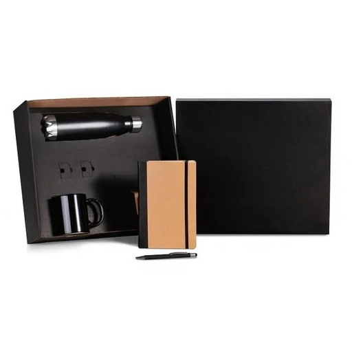 [KT-90527] KIT ESCRITÓRIO - PRETO - 4 PÇS