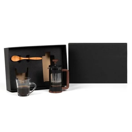 [KT-90571] KIT PARA CAFÉ COM PRENSA FRANCESA - 3 PÇS