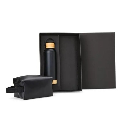 [KT-90400] KIT GARRAFA E NECESSAIRE - 2 PÇS