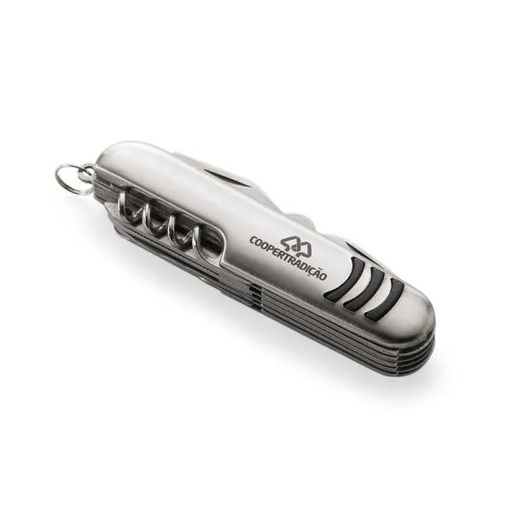 [CN-00320] CANIVETE EM AÇO INOX COM 11 FUNÇÕES