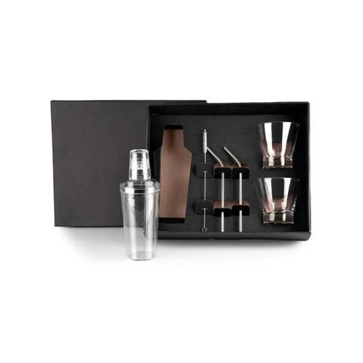 [KT-90172] KIT PARA DRINKS COM COQUETELEIRA - 6 PÇS