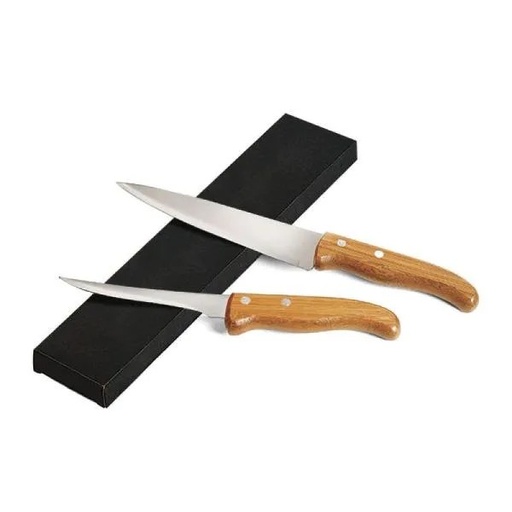 [KF-90513] CONJ. FACAS 7" E 5" EM MADEIRA / INOX SPECIAL LINE - 2 PÇS