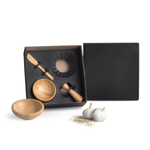 [KT-90283] KIT CUMBUCA E AMASSADOR DE TEMPEROS - 4 PÇS