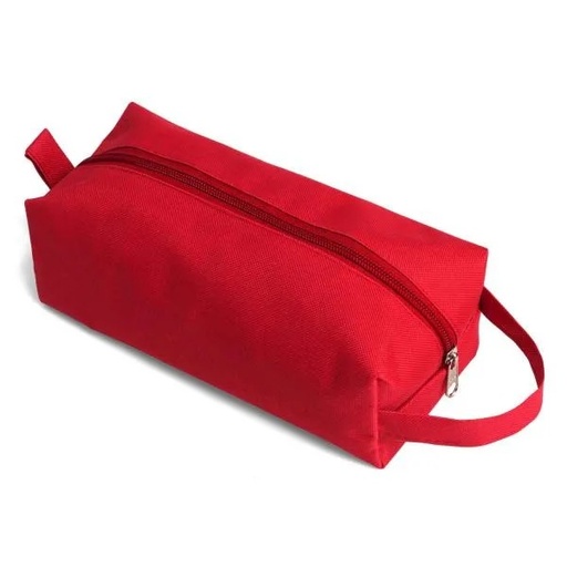 [MA-09764] NECESSAIRE EM NYLON 600 COM ALÇA - VERMELHA