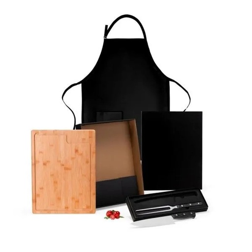 [KT-90558] KIT PREMIUM PARA CHURRASCO - 4 PÇS