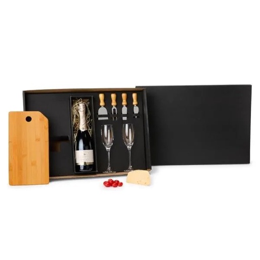 [KT-90197] KIT QUEIJO E CHAMPAGNE - 7 PÇS