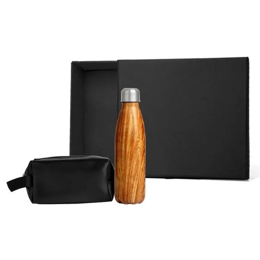 [KT-9057F] KIT NECESSAIRE E GARRAFA - 2 PÇS