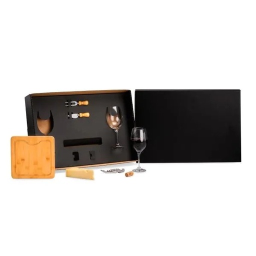 [KT-90480] KIT PARA QUEIJO E VINHO - 6 PÇS