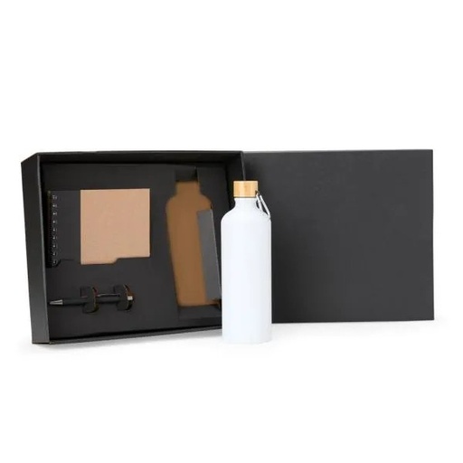 [KT-90401] KIT GARRAFA, CADERNO E CANETA - 3 PÇS