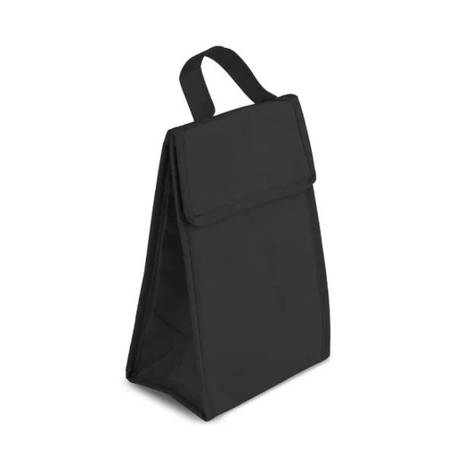 [MA-15301] BOLSA TÉRMICA EM TNT 80G/M² - PRETO - 27X17X10,5 CM