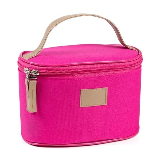 [MA-09629] BOLSA DE COSMETICOS EM OXFORD/PVC - ROSA