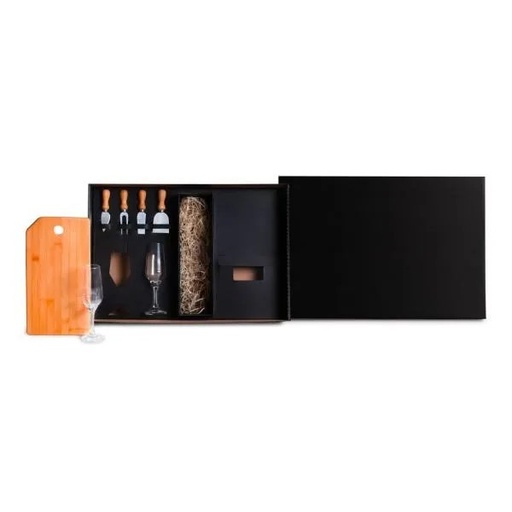 [KT-90343] KIT QUEIJO E CHAMPAGNE - 7 PÇS