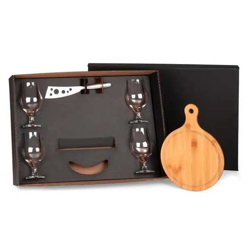 [KT-90121] KIT QUEIJO E TAÇAS PARA CERVEJA - 6 PÇS