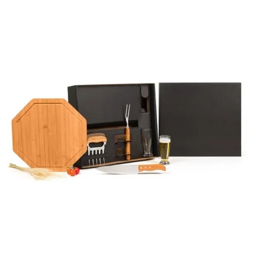 [KT-90603] KIT PARA CHURRASCO / CERVEJA - 6 PÇS