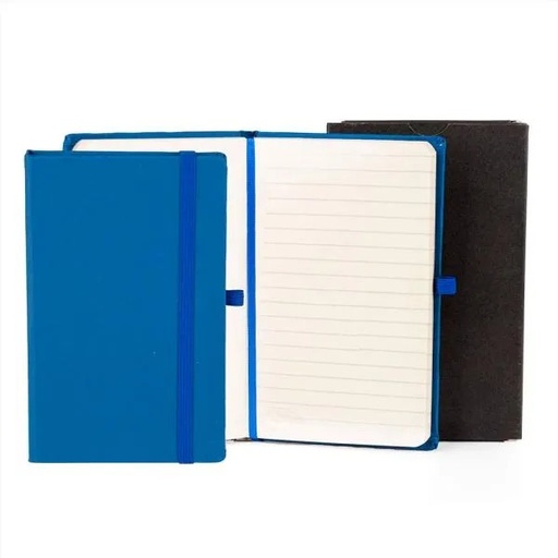 [LE-31363] CADERNETA C/ PAUTA AZUL - 14X21 CM