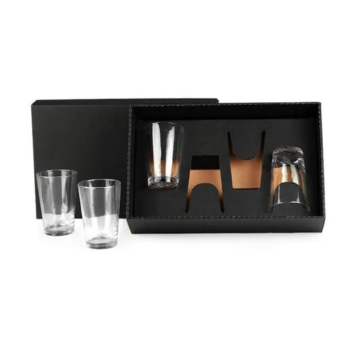 [VI-00314] JOGO DE COPOS VIDRO P/ CERVEJA / CHOPP - 350 ML - 4 PÇS