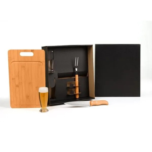 [KT-90601] KIT PARA CHURRASCO / CERVEJA - 5 PÇS