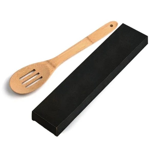 [UD-09303] COLHER PERFURADA EM BAMBU UTILITY - 30 CM COM EMBALAGEM