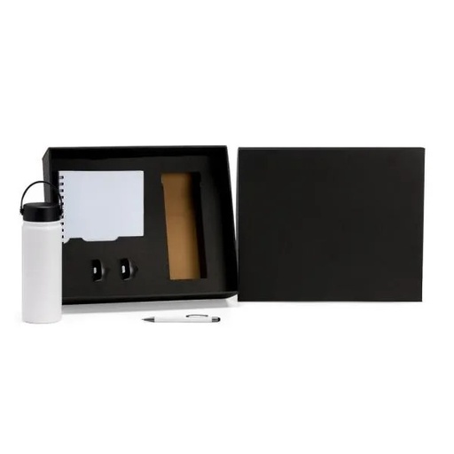 [KT-90490] KIT GARRAFA, CADERNO E CANETA - 3 PÇS