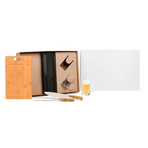 [KT-90602-BCO] KIT PREMIUM PARA CHURRASCO / CERVEJA - 5 PÇS
