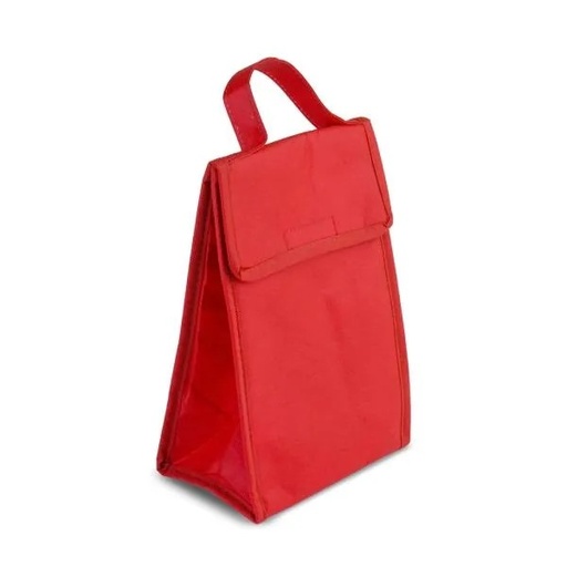 [MA-15304] BOLSA TÉRMICA EM TNT 80G/M² - VERMELHA- 27X17X10,5 CM