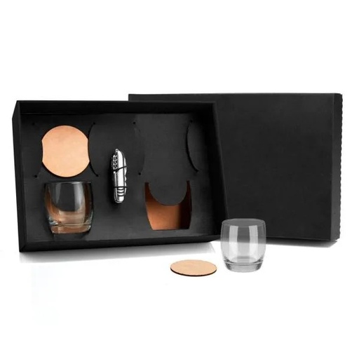 [KT-90083] KIT WHISKY COM CANIVETE - 5 PÇS