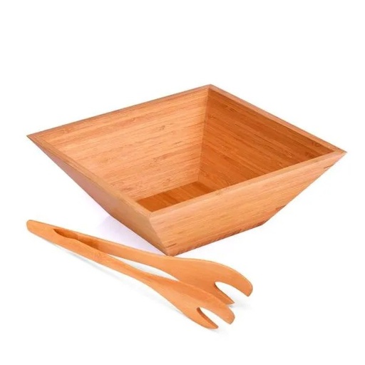[CJ-00283] CONJUNTO PARA SALADA EM BAMBU - 2 PÇS