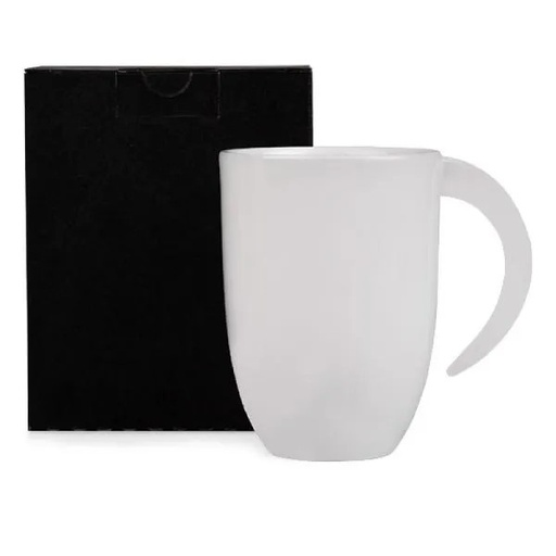 [CO-41350] CANECA EM CERÂMICA BRANCA - 350ML