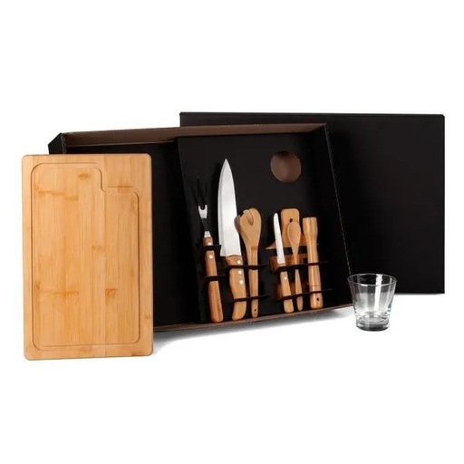 [KT-90037] KIT PARA CHURRASCO E CAIPIRINHA - 9 PÇS