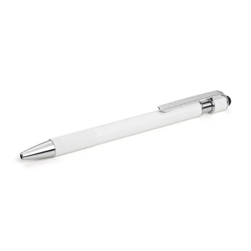 [CE-90000-900] CANETA ESFEROGRÁFICA EM ALUMINIO RECICLADO - BRANCA