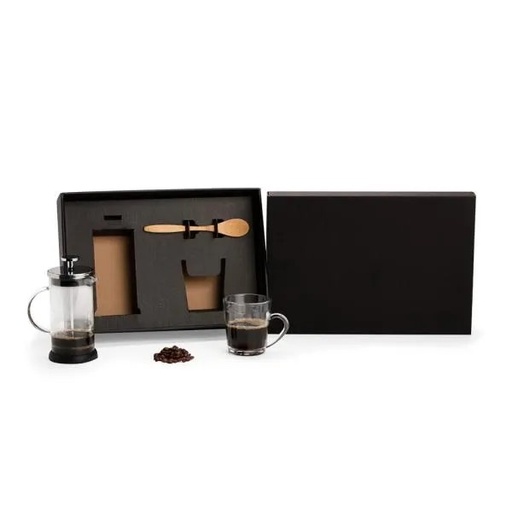 [KT-90439] KIT PARA CAFÉ COM PRENSA FRANCESA - 3 PÇS