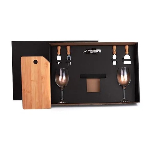 [KT-9032E] KIT QUEIJO E VINHO - 8 PÇS