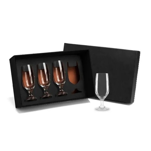[VI-00304] JOGO DE COPOS VIDRO P / CERVEJA / DRINK 300 ML - 4 PÇS