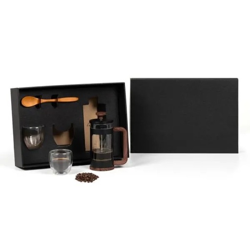 [KT-90572] KIT PARA CAFÉ COM PRENSA FRANCESA - 4 PÇS