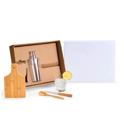 [KT-90175-BCO] KIT PARA CAIPIRINHA COM COQUETELEIRA - 5 PÇS