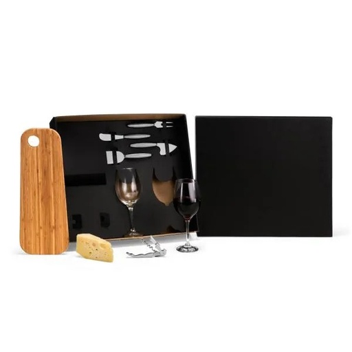 [KT-90512] KIT PARA PETISCO E VINHO - 8 PÇS