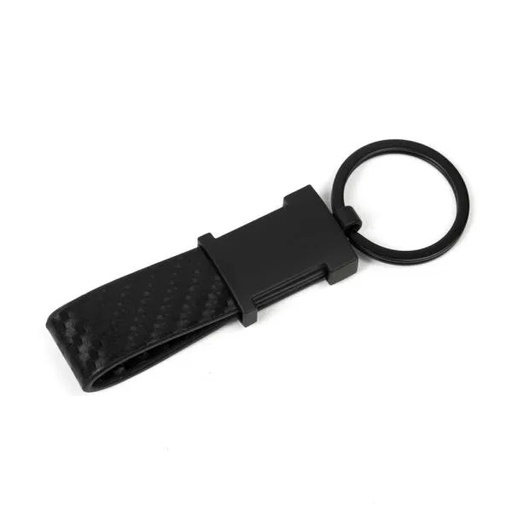 [CH-00718-900] CHAVEIRO EM METAL/PU - PRETO