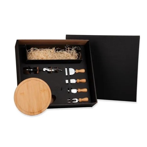 [KT-90020] KIT QUEIJO E VINHO - 7 PÇS - NÃO ACOMPANHA GARRAFA