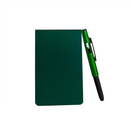 [LE-32735] BLOCO PARA ANOTAÇÕES COM CANETA - VERDE
