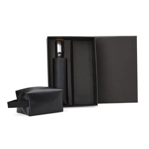 [KT-90408] KIT NECESSAIRE E GUARDA-CHUVA - 2 PÇS