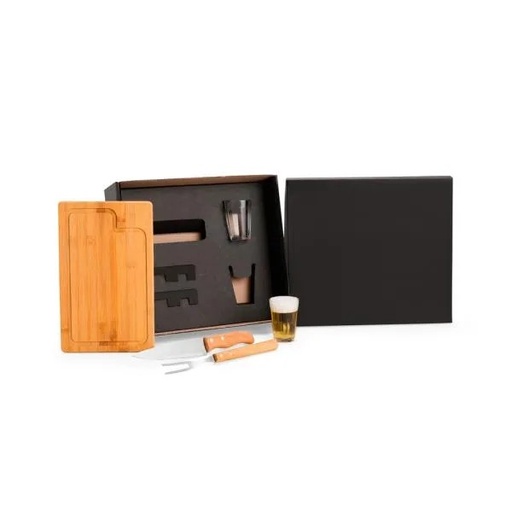 [KT-90424] KIT PARA CHURRASCO COM COPOS - 5 PÇS