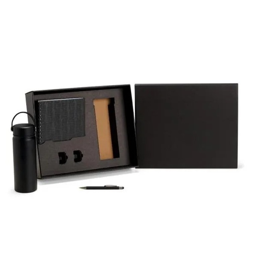 [KT-90492] KIT GARRAFA, CADERNO E CANETA - 3 PÇS