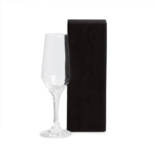 [VI-00721] TAÇA DE VIDRO P/ CHAMPAGNE COM CAIXA - 186 ML