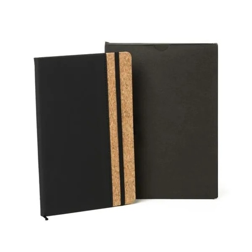 [LE-10371] CADERNO C/ PAUTA - PRETO - 14X21CM