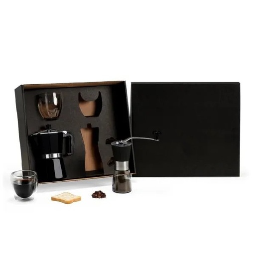[KT-90497] KIT PARA CAFÉ COM MOEDOR - 4 PÇS