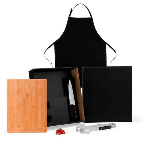 [KT-90556] KIT PREMIUM PARA CHURRASCO - 4 PÇS