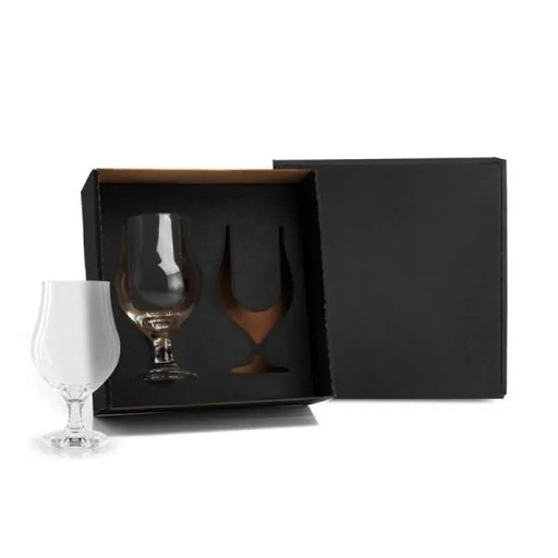 [VI-00322] JOGO DE COPOS VIDRO P / CERVEJA / DRINK 400 ML - 2 PÇS